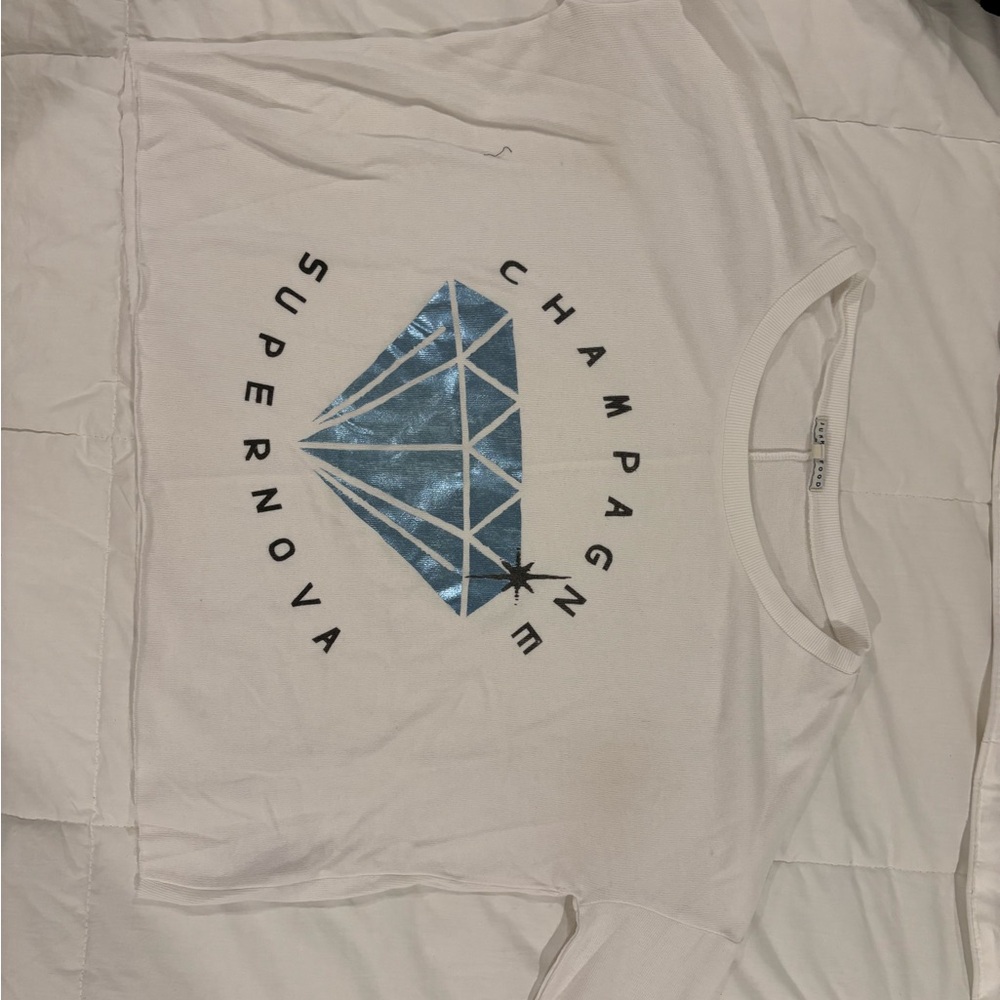 Junk Food Clothing White Crewneck